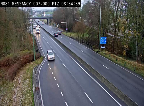 <h2>Webcam sur la N81 (E411) à hauteur du Cora Messancy. Vue orientée vers Arlon</h2>