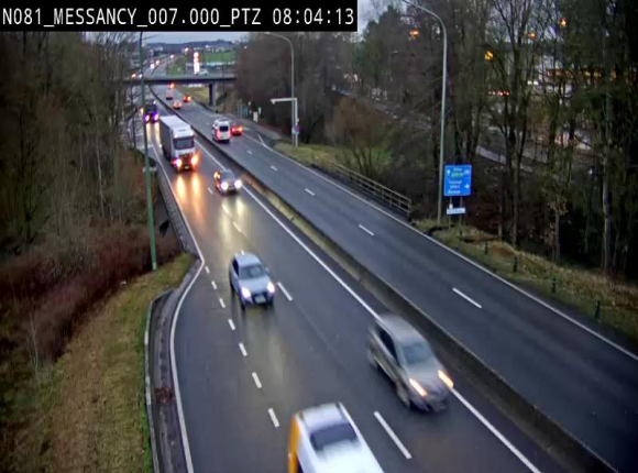 <h2>Webcam sur la N81 (E411) à hauteur du Cora Messancy. Vue orientée vers Arlon</h2>