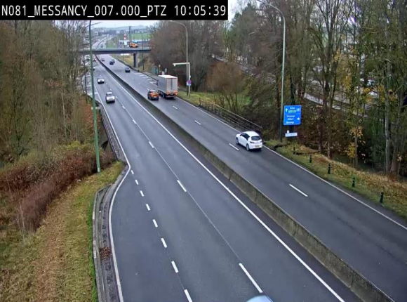 <h2>Webcam sur la N81 (E411) à hauteur du Cora Messancy. Vue orientée vers Arlon</h2>