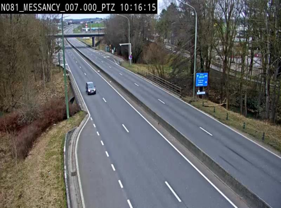 <h2>Webcam sur la N81 (E411) à hauteur du Cora Messancy. Vue orientée vers Arlon</h2>