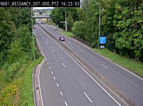<h2>Webcam sur la N81 (E411) à hauteur du Cora Messancy. Vue orientée vers Arlon</h2>