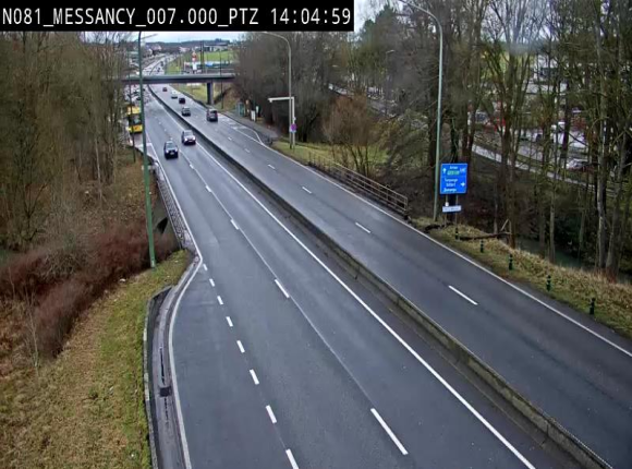 <h2>Webcam sur la N81 (E411) à hauteur du Cora Messancy. Vue orientée vers Arlon</h2>