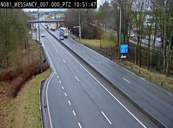 <h2>Webcam sur la N81 (E411) à hauteur du Cora Messancy. Vue orientée vers Arlon</h2>