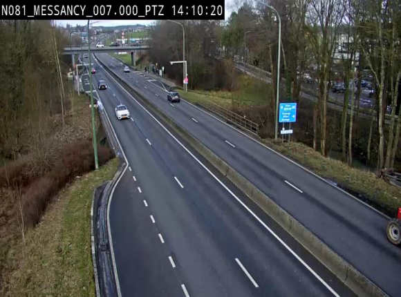 <h2>Webcam sur la N81 (E411) à hauteur du Cora Messancy. Vue orientée vers Arlon</h2>