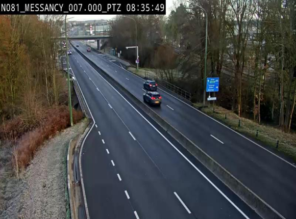 <h2>Webcam sur la N81 (E411) à hauteur du Cora Messancy. Vue orientée vers Arlon</h2>