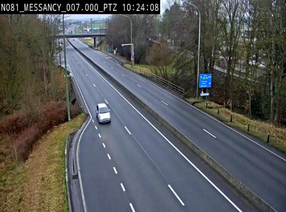 <h2>Webcam sur la N81 (E411) à hauteur du Cora Messancy. Vue orientée vers Arlon</h2>