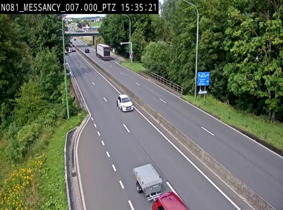 <h2>Webcam sur la N81 (E411) à hauteur du Cora Messancy. Vue orientée vers Arlon</h2>