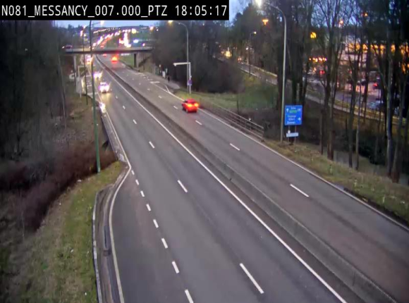 <h2>Webcam sur la N81 (E411) à hauteur du Cora Messancy. Vue orientée vers Arlon</h2>