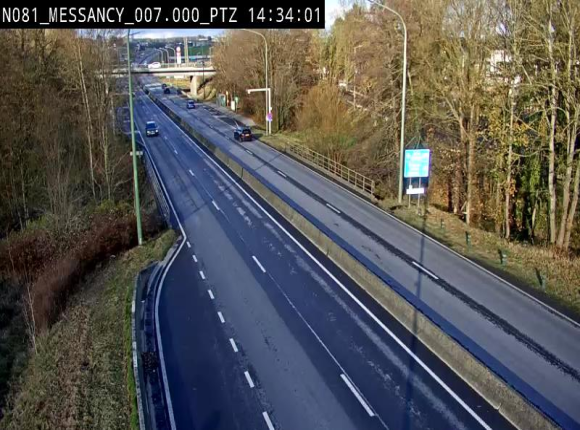 <h2>Webcam sur la N81 (E411) à hauteur du Cora Messancy. Vue orientée vers Arlon</h2>