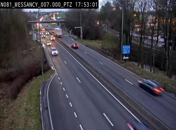 <h2>Webcam sur la N81 (E411) à hauteur du Cora Messancy. Vue orientée vers Arlon</h2>