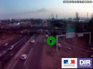 <h2>Caméra de circulation routière sur le boulevard périphérique Laurent Bonnevay de Lyon à hauteur de Saint-Fons, en direction de l'A7. Vue orientée vers Marseille</h2>