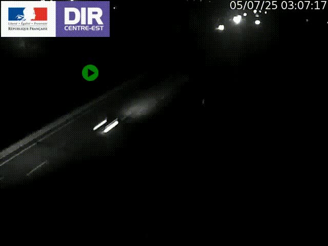 Caméra de circulation à Saint-Priest à la jonction entre l'A43 et l'A46 en direction de Marseille