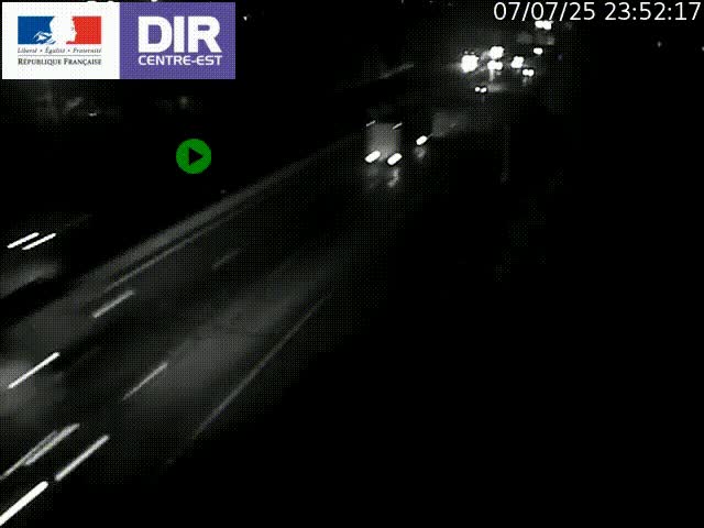 <h2>Caméra de circulation à Saint-Priest à la jonction entre l'A43 et l'A46 en direction de Marseille</h2>