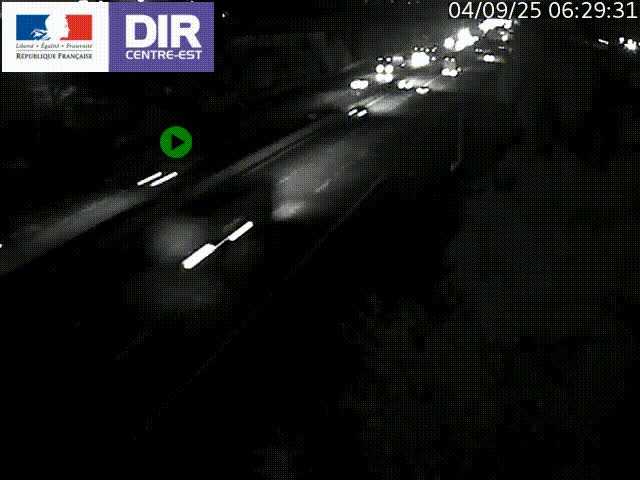 Caméra de circulation à Saint-Priest à la jonction entre l'A43 et l'A46 en direction de Marseille