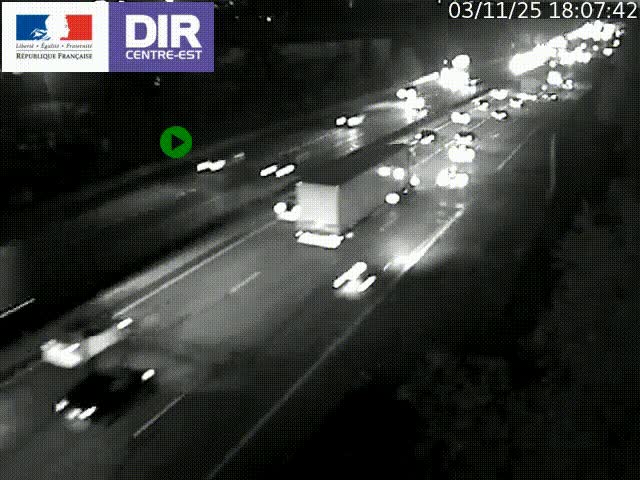 <h2>Caméra de circulation à Saint-Priest à la jonction entre l'A43 et l'A46 en direction de Marseille</h2>