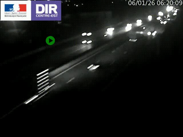 <h2>Caméra de circulation à Saint-Priest à la jonction entre l'A43 et l'A46 en direction de Marseille</h2>