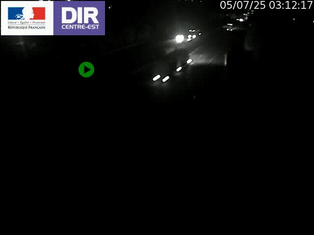 <h2>Caméra de circulation à Saint-Priest à la jonction entre l'A43 et l'A46 en direction de Marseille</h2>