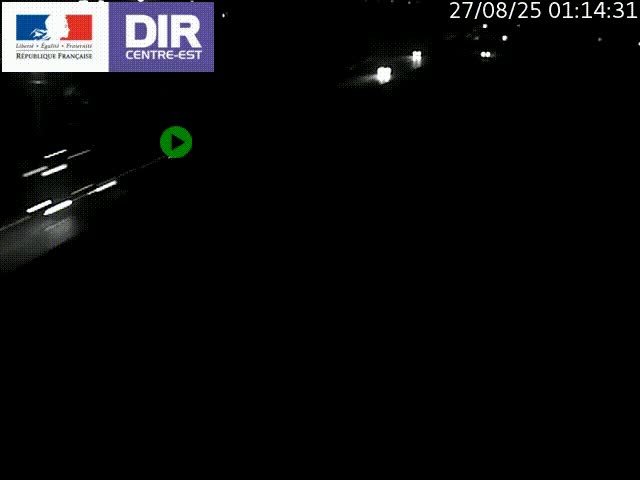 Caméra de circulation à Saint-Priest à la jonction entre l'A43 et l'A46 en direction de Marseille