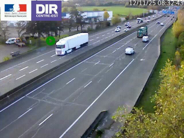 <h2>Caméra de circulation à Saint-Priest à la jonction entre l'A43 et l'A46 en direction de Marseille</h2>