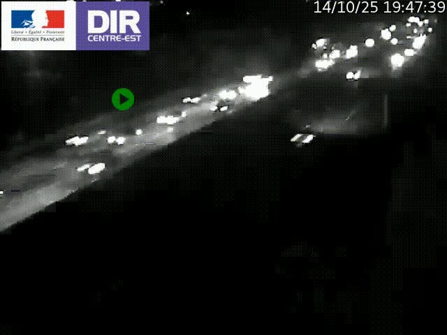 <h2>Caméra de circulation à Saint-Priest à la jonction entre l'A43 et l'A46 en direction de Marseille</h2>