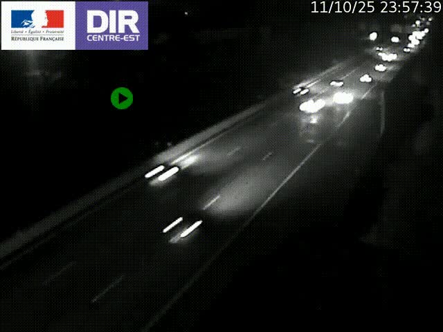 <h2>Caméra de circulation à Saint-Priest à la jonction entre l'A43 et l'A46 en direction de Marseille</h2>
