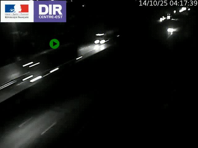 <h2>Caméra de circulation à Saint-Priest à la jonction entre l'A43 et l'A46 en direction de Marseille</h2>