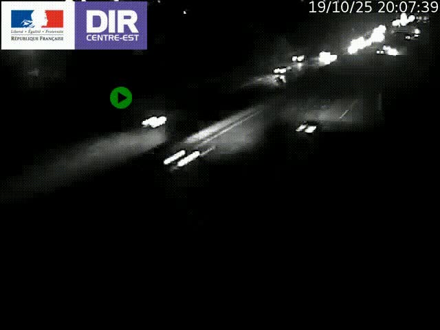 <h2>Caméra de circulation à Saint-Priest à la jonction entre l'A43 et l'A46 en direction de Marseille</h2>