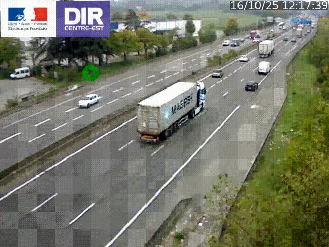 <h2>Caméra de circulation à Saint-Priest à la jonction entre l'A43 et l'A46 en direction de Marseille</h2>