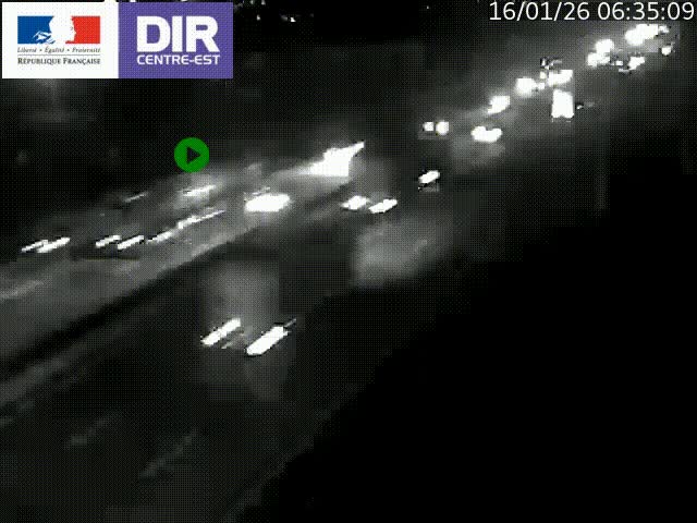 <h2>Caméra de circulation à Saint-Priest à la jonction entre l'A43 et l'A46 en direction de Marseille</h2>