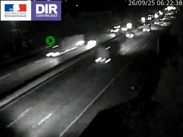 <h2>Caméra de circulation à Saint-Priest à la jonction entre l'A43 et l'A46 en direction de Marseille</h2>