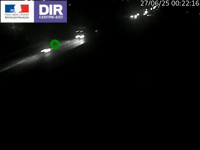 Caméra de circulation à Saint-Priest à la jonction entre l'A43 et l'A46 en direction de Marseille