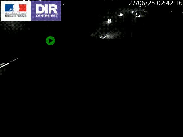 Caméra de circulation à Saint-Priest à la jonction entre l'A43 et l'A46 en direction de Marseille