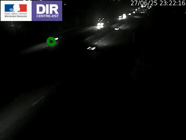 Caméra de circulation à Saint-Priest à la jonction entre l'A43 et l'A46 en direction de Marseille