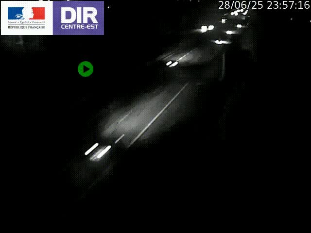 Caméra de circulation à Saint-Priest à la jonction entre l'A43 et l'A46 en direction de Marseille