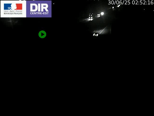 Caméra de circulation à Saint-Priest à la jonction entre l'A43 et l'A46 en direction de Marseille