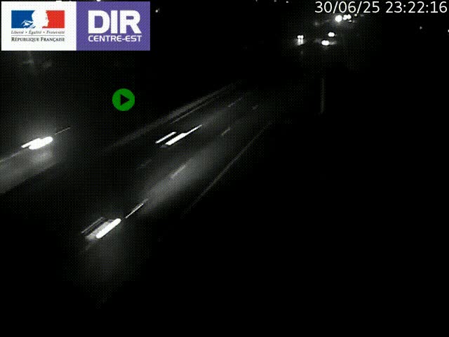 Caméra de circulation à Saint-Priest à la jonction entre l'A43 et l'A46 en direction de Marseille