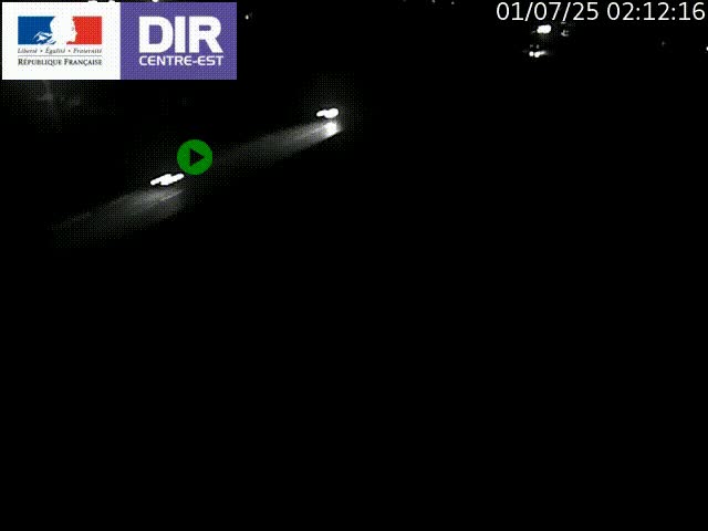 Caméra de circulation à Saint-Priest à la jonction entre l'A43 et l'A46 en direction de Marseille