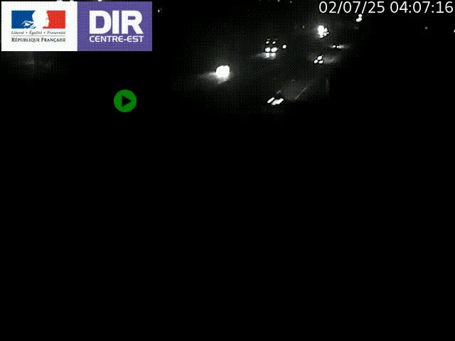 Caméra de circulation à Saint-Priest à la jonction entre l'A43 et l'A46 en direction de Marseille