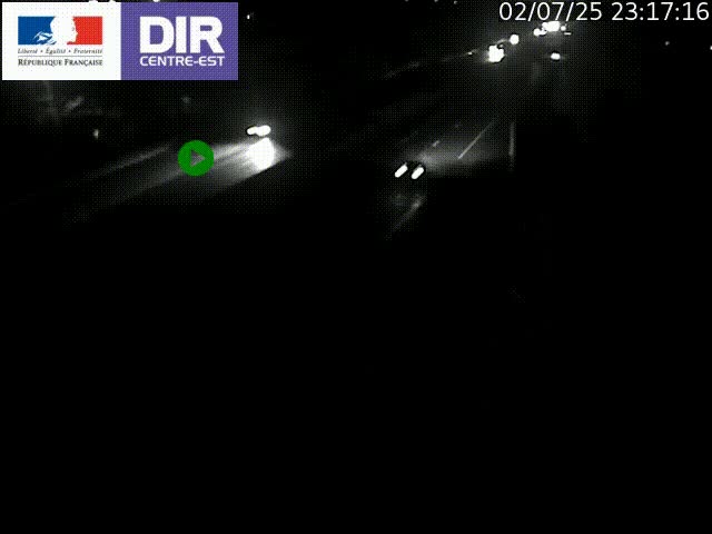 Caméra de circulation à Saint-Priest à la jonction entre l'A43 et l'A46 en direction de Marseille