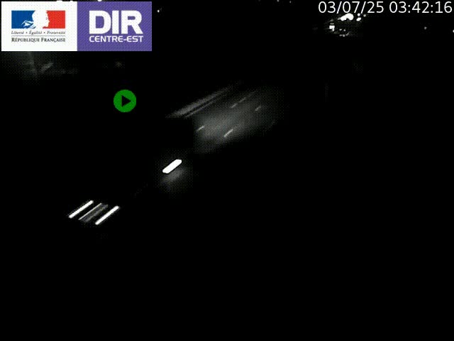 Caméra de circulation à Saint-Priest à la jonction entre l'A43 et l'A46 en direction de Marseille