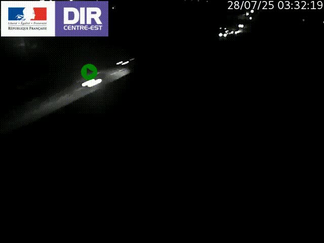 Caméra de circulation à Saint-Priest à la jonction entre l'A43 et l'A46 en direction de Marseille