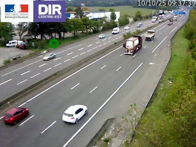 Caméra de circulation à Saint-Priest à la jonction entre l'A43 et l'A46 en direction de Marseille
