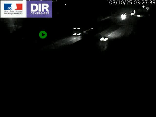 Caméra de circulation à Saint-Priest à la jonction entre l'A43 et l'A46 en direction de Marseille
