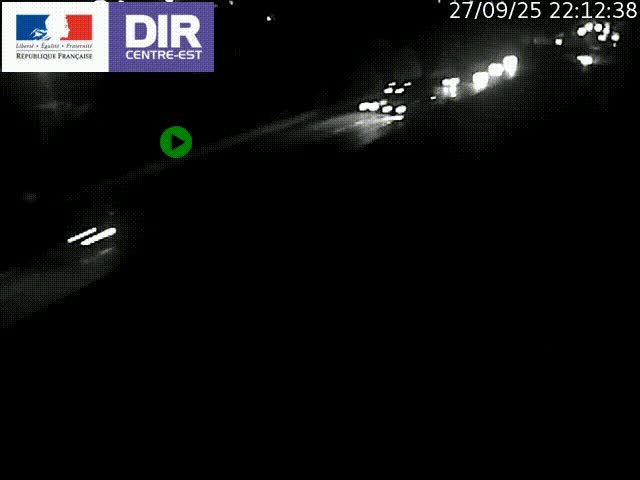 Caméra de circulation à Saint-Priest à la jonction entre l'A43 et l'A46 en direction de Marseille