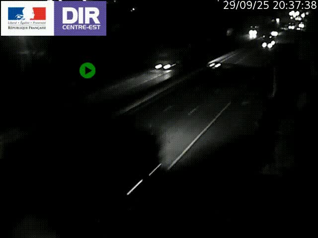 Caméra de circulation à Saint-Priest à la jonction entre l'A43 et l'A46 en direction de Marseille