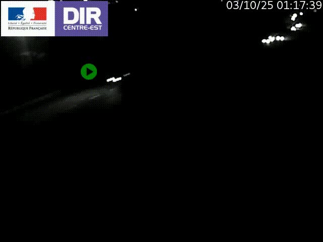 Caméra de circulation à Saint-Priest à la jonction entre l'A43 et l'A46 en direction de Marseille