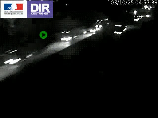 Caméra de circulation à Saint-Priest à la jonction entre l'A43 et l'A46 en direction de Marseille