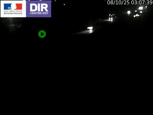 Caméra de circulation à Saint-Priest à la jonction entre l'A43 et l'A46 en direction de Marseille