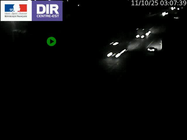 Caméra de circulation à Saint-Priest à la jonction entre l'A43 et l'A46 en direction de Marseille