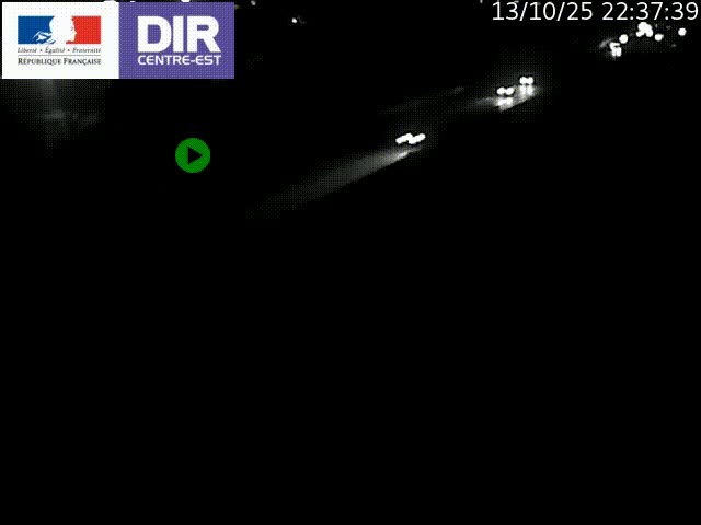 Caméra de circulation à Saint-Priest à la jonction entre l'A43 et l'A46 en direction de Marseille